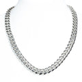 14mm Miami Cuban Link Chain - White Gold - Vintress Fashion