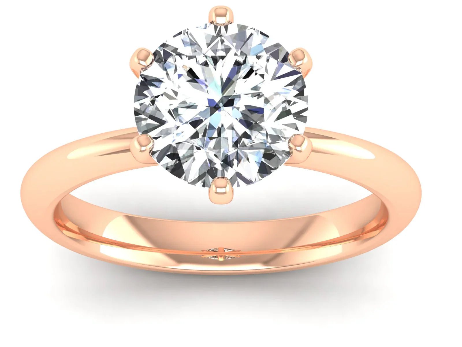 2ct Classic Solitaire Diamond Ring - Vintress Fashion