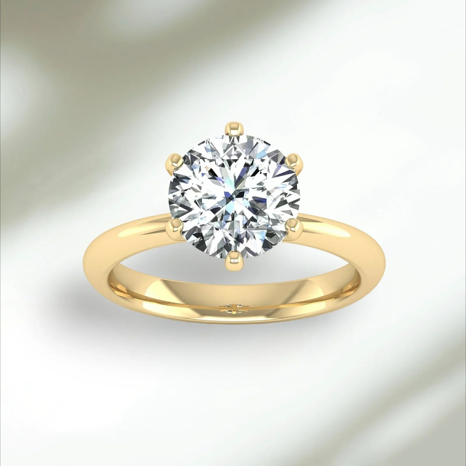 2ct Classic Solitaire Diamond Ring - Vintress Fashion