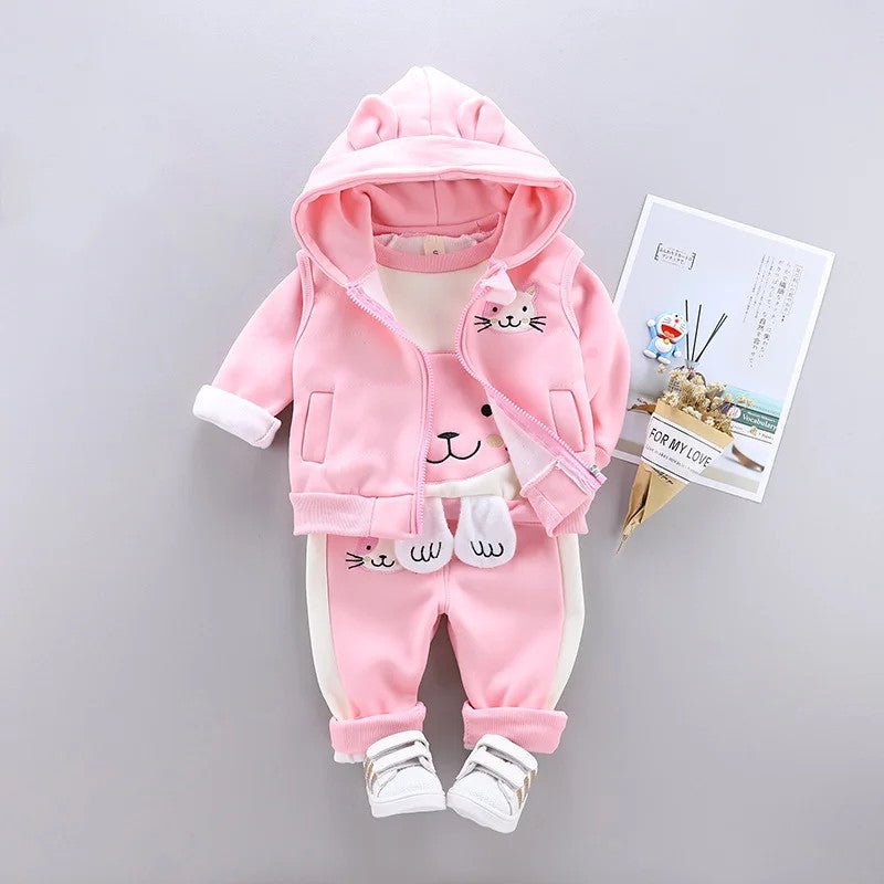 3pc/Set Animal Bear Baby Set For Newborn Winter Infant Clothing Sets Super Keep - Vintress Fashion