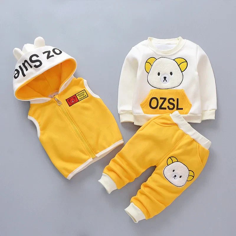 3pc/Set Animal Bear Baby Set For Newborn Winter Infant Clothing Sets Super Keep - Vintress Fashion
