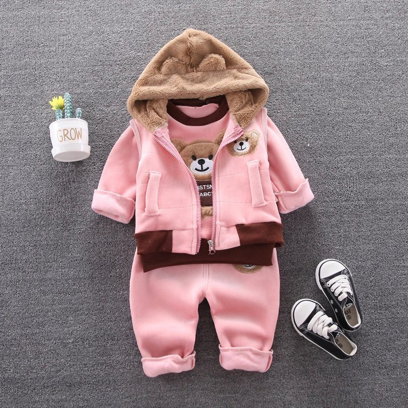 3pc/Set Animal Bear Baby Set For Newborn Winter Infant Clothing Sets Super Keep - Vintress Fashion