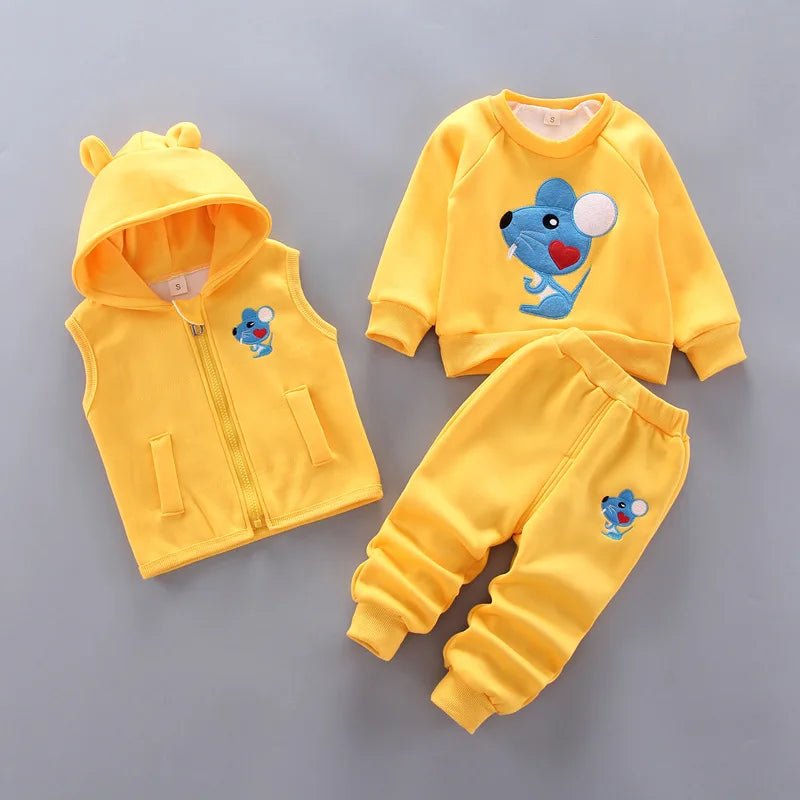 3pc/Set Animal Bear Baby Set For Newborn Winter Infant Clothing Sets Super Keep - Vintress Fashion