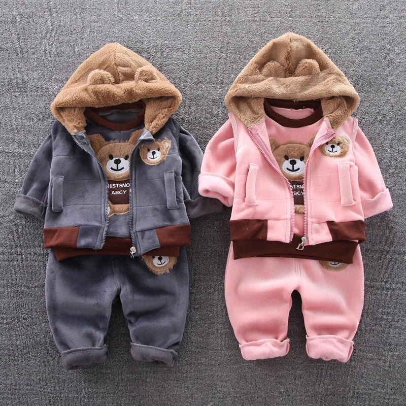 3pc/Set Animal Bear Baby Set For Newborn Winter Infant Clothing Sets Super Keep - Vintress Fashion