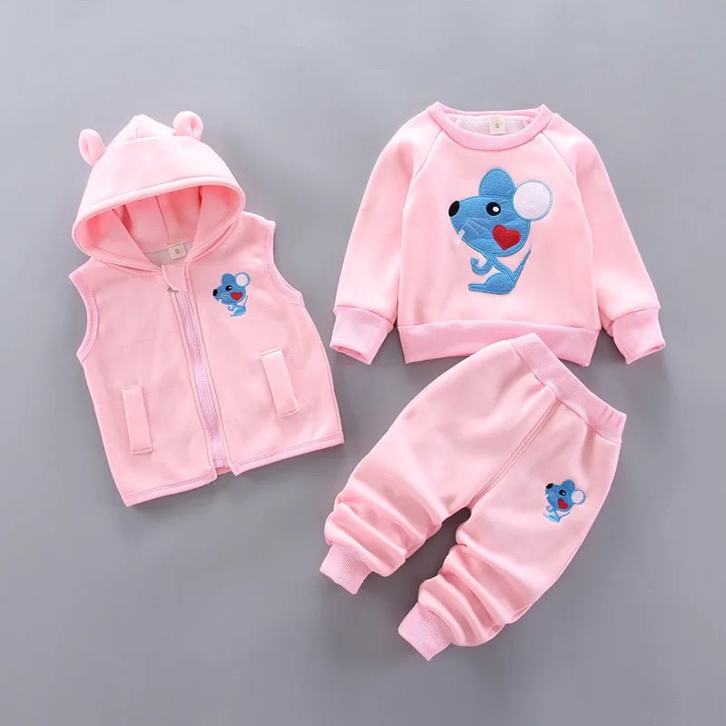 3pc/Set Animal Bear Baby Set For Newborn Winter Infant Clothing Sets Super Keep - Vintress Fashion