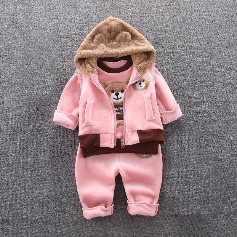3pc/Set Animal Bear Baby Set For Newborn Winter Infant Clothing Sets Super Keep - Vintress Fashion