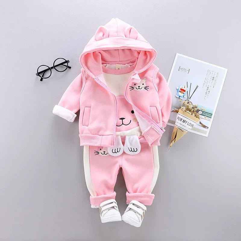 3pc/Set Animal Bear Baby Set For Newborn Winter Infant Clothing Sets Super Keep - Vintress Fashion