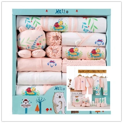 18Pcs/lots Newborn Baby Clothes Set 100% Soft Cotton Spring Newborn Set Infant Gift Baby Clothing For New Born Clothes Baby Suit