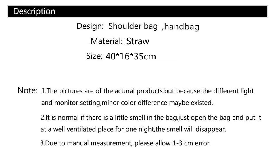 Women Handbag Summer Beach Bag Rattan Woven Handmade Knitted Straw Large Capacity Totes Leather Women Shoulder Bag Bohemia New