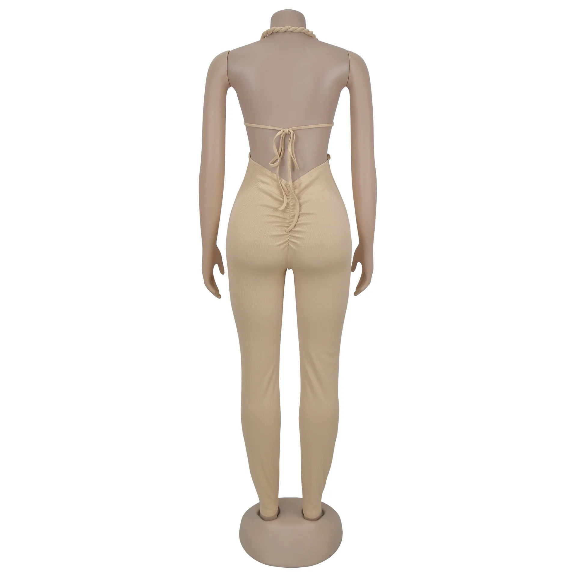 Sexy Bodysuit women's jumpsuits and rompers Rompers Woman Clothes1 Piece Set Playsuit Hang neck backless Female Clothing HXY309