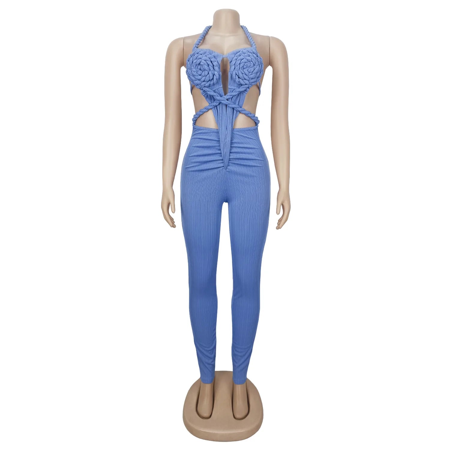 Sexy Bodysuit women's jumpsuits and rompers Rompers Woman Clothes1 Piece Set Playsuit Hang neck backless Female Clothing HXY309