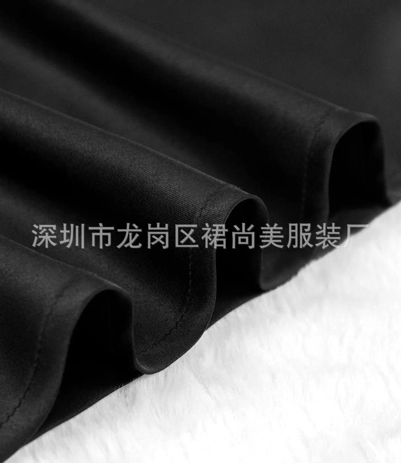 Elegant Faux Silk Satin Skirts for Women High Waist A-line Office Lady  Solid Color Glossy Finish Fishtail Skirt