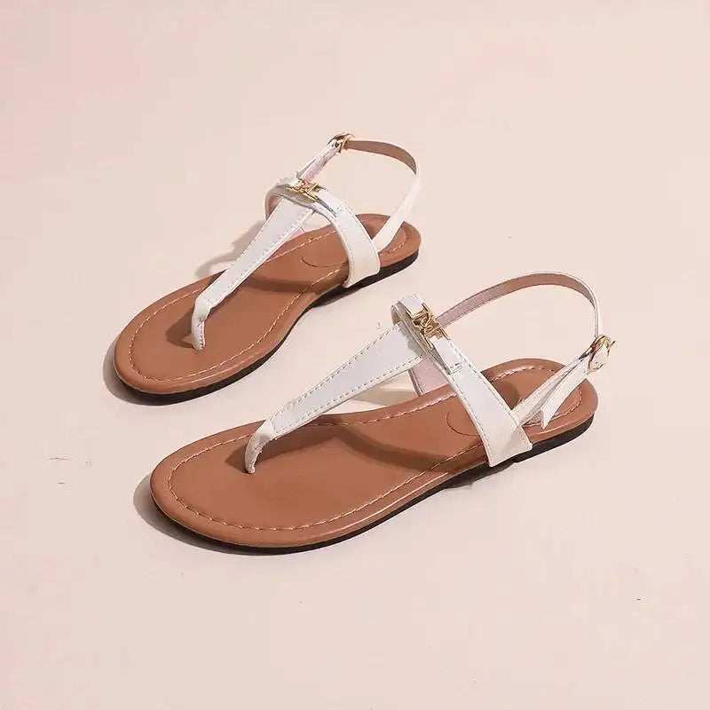 2026 Women's Shoes Fashion Daily Sandals Women Buckle Strap Flat With Outdoor Open Toe Female Shoe