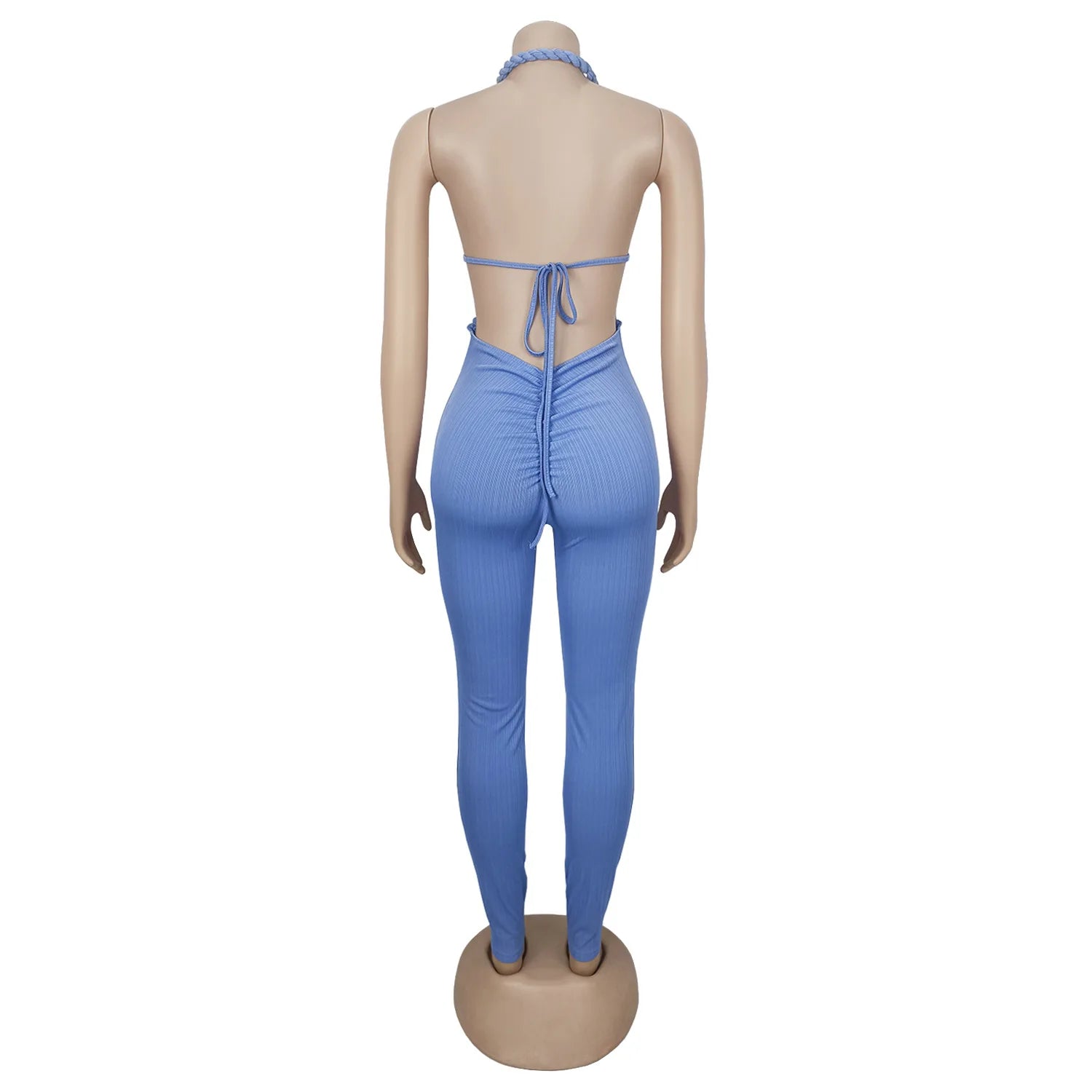 Sexy Bodysuit women's jumpsuits and rompers Rompers Woman Clothes1 Piece Set Playsuit Hang neck backless Female Clothing HXY309