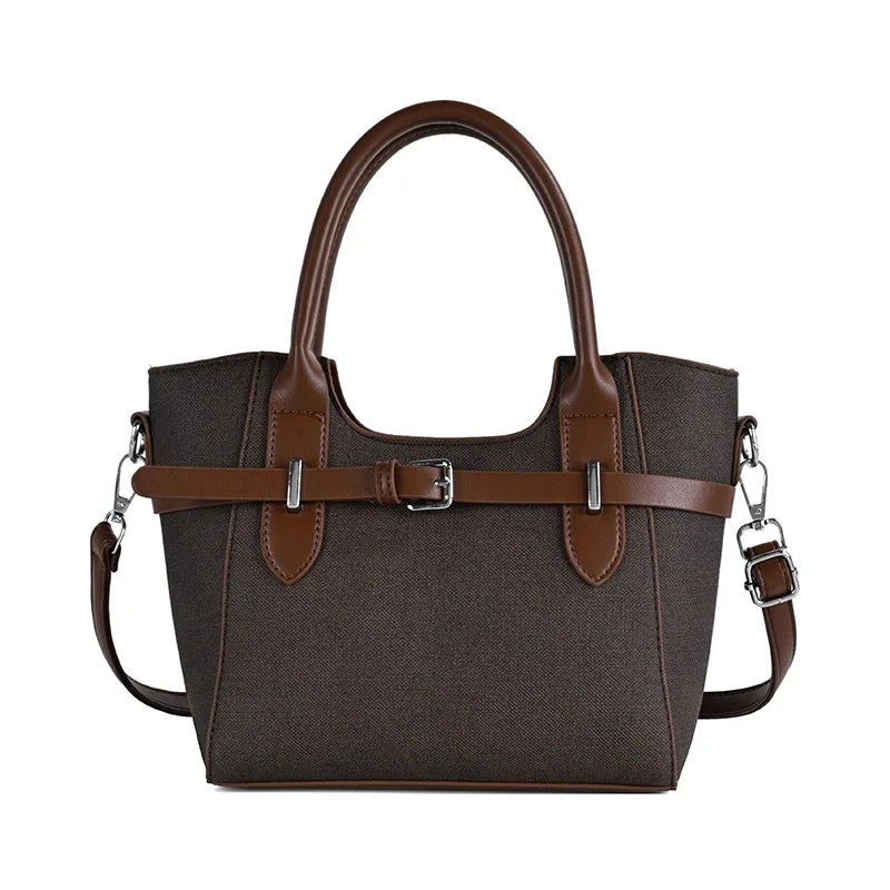 Daily commuting handbag, women's new fashionable retro high-end sensory communication bag, single shoulder crossbody bag