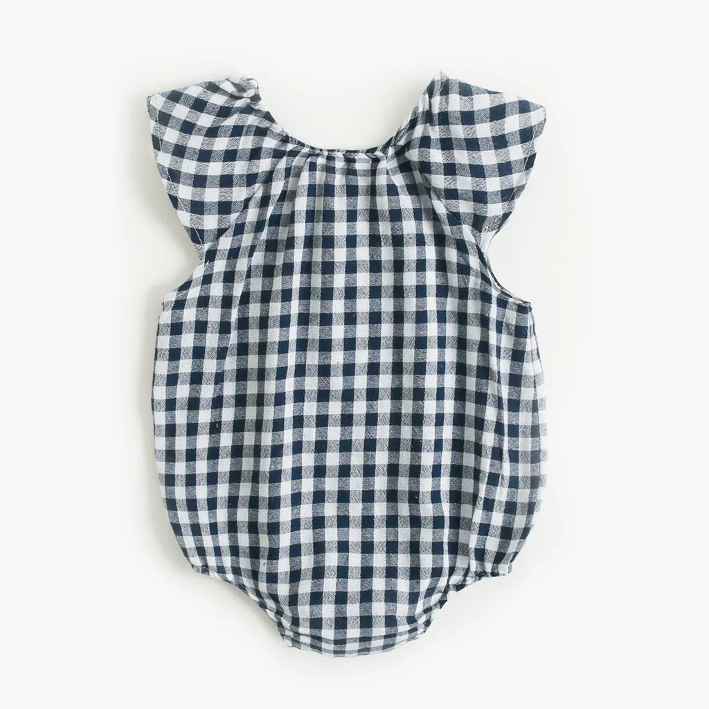 Newborn Fashion Clothes Plaid Baby Girl Summer Bodysuit Cute Infants Girls Clothing