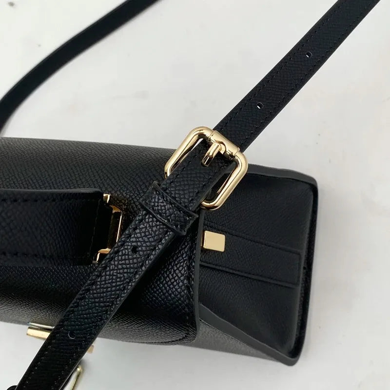 New Women's Bags Atmospheric Solid Colour Handbags Handbags Versatile Ladies Commuting Single Shoulder Crossbody Bag