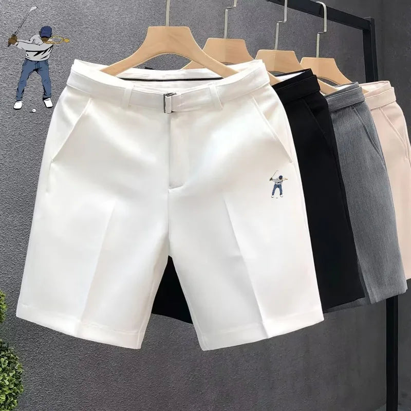 Summer Men's Golf Sportswear - Casual Elastic Golf Midrises - Fashionable Men's Golf Shorts - Brand Men's Golf Clothing