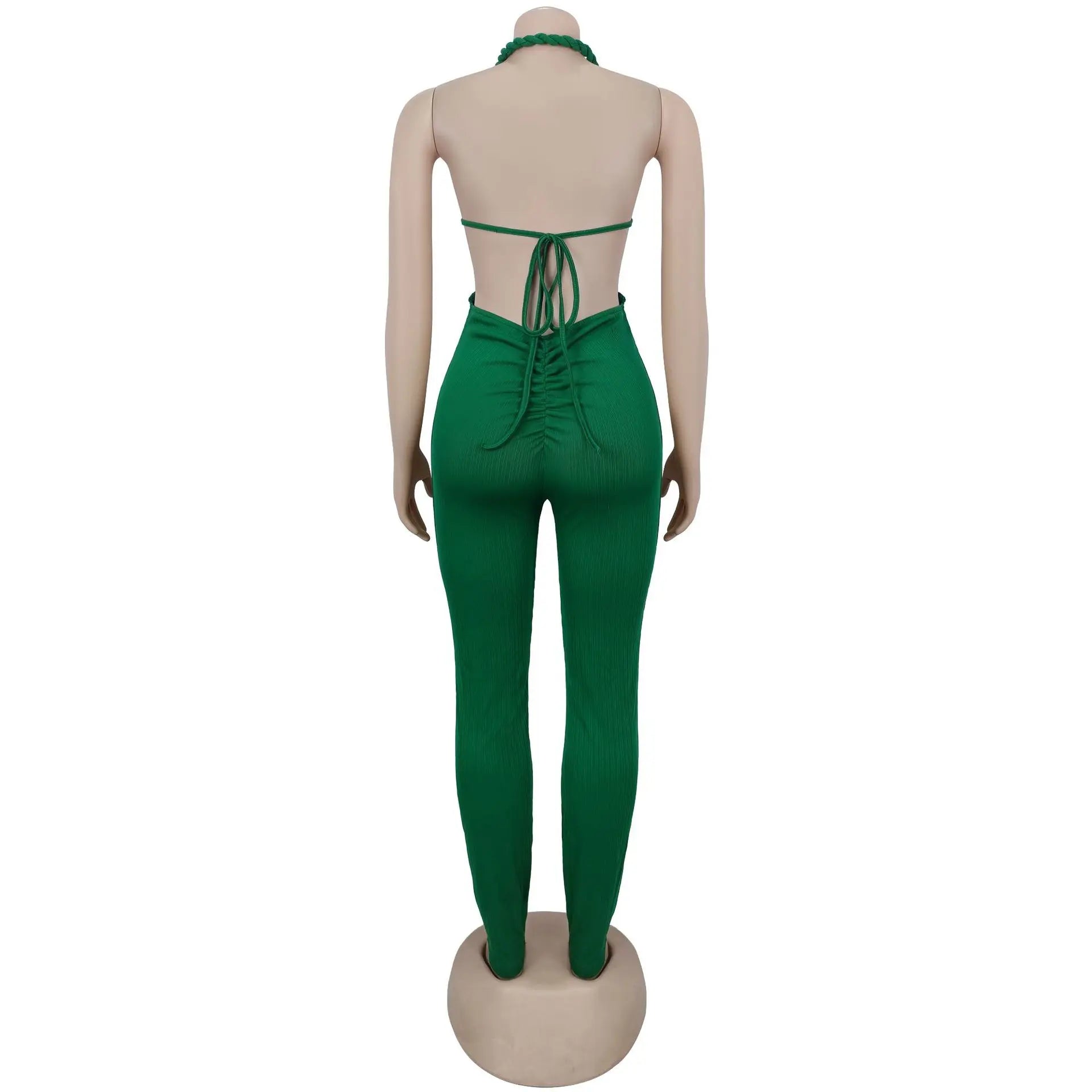 Sexy Bodysuit women's jumpsuits and rompers Rompers Woman Clothes1 Piece Set Playsuit Hang neck backless Female Clothing HXY309