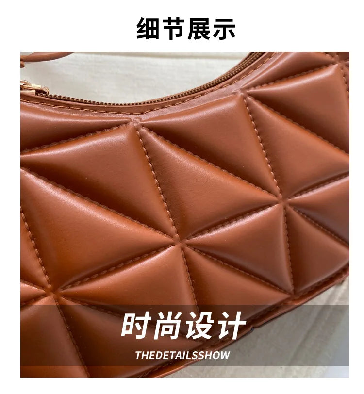 Black PU Leather Shoulder Bag Retro Solid Color Casual Female Hobos Handbags Women's Fashion Handbags Shopper Clutch Purse