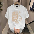 Hot Sale Luxury Brand Summer Handsome Men's Pure Cotton Round Neck Short Sleeve T-shirt for Men Short Sleeve Loose Tops