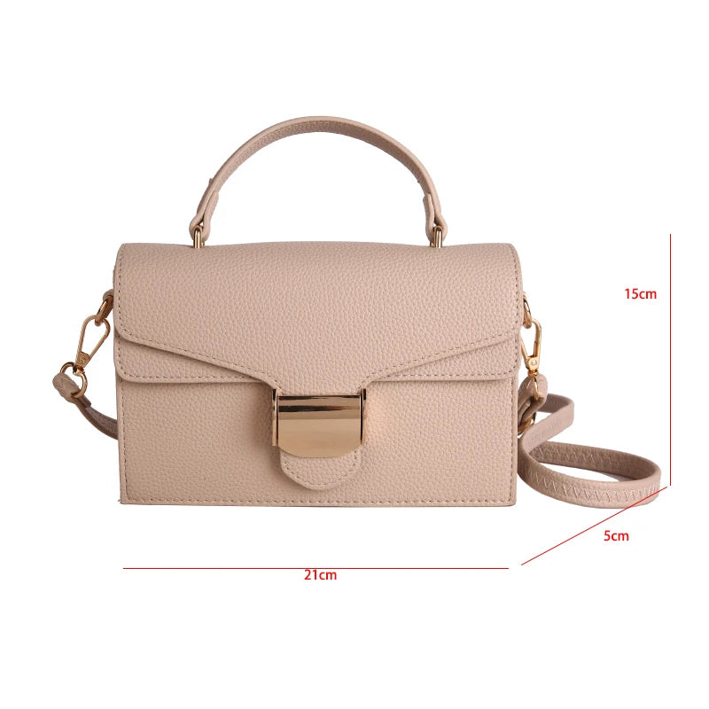 Black Handbags Classic Bags Designer Crossbody Bag Pu Leather Small Messenger Bag Women's Shoulder Bag Bolsa Feminina Flap Purse