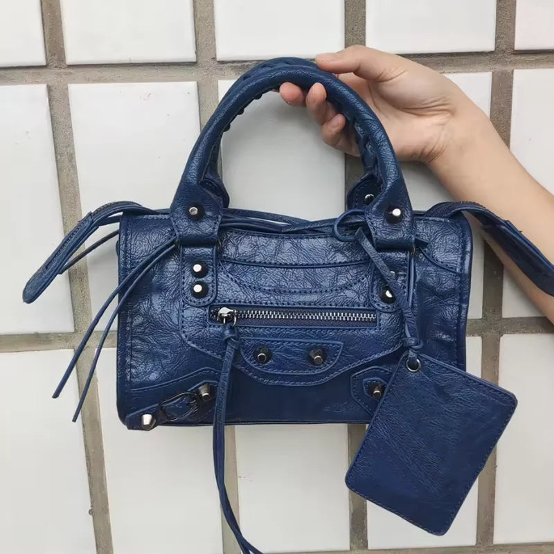 Handbags For Women 2026 New High Capacity Shoulder Bags Motorcycle Lady Travel Bag Luxury Brand Hobos bags Cross-body Handbags