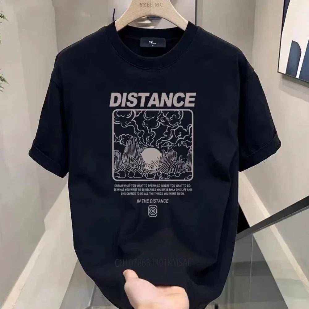 Hot Sale Luxury Brand Summer Handsome Men's Pure Cotton Round Neck Short Sleeve T-shirt for Men Short Sleeve Loose Tops