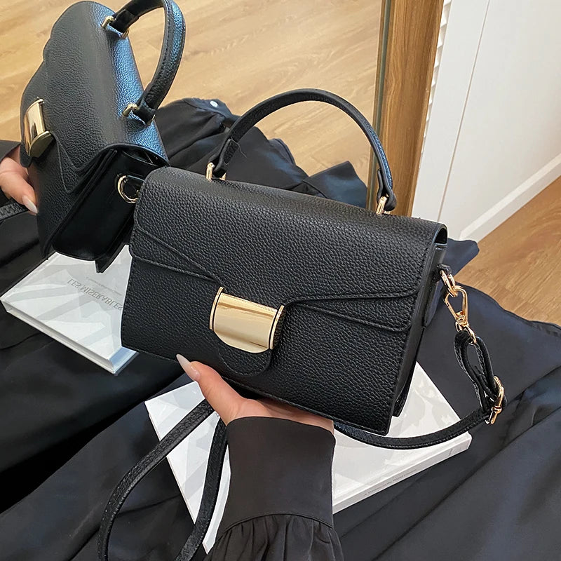 Black Handbags Classic Bags Designer Crossbody Bag Pu Leather Small Messenger Bag Women's Shoulder Bag Bolsa Feminina Flap Purse