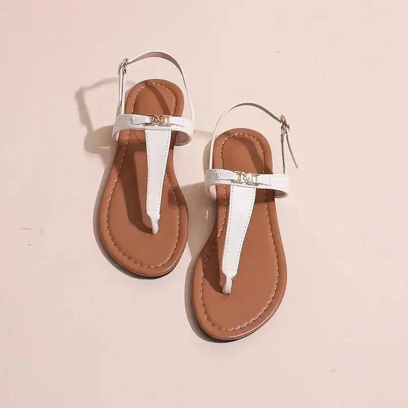 2026 Women's Shoes Fashion Daily Sandals Women Buckle Strap Flat With Outdoor Open Toe Female Shoe