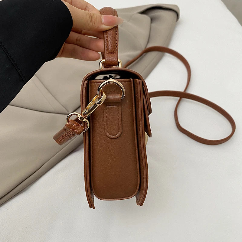 Black Handbags Classic Bags Designer Crossbody Bag Pu Leather Small Messenger Bag Women's Shoulder Bag Bolsa Feminina Flap Purse