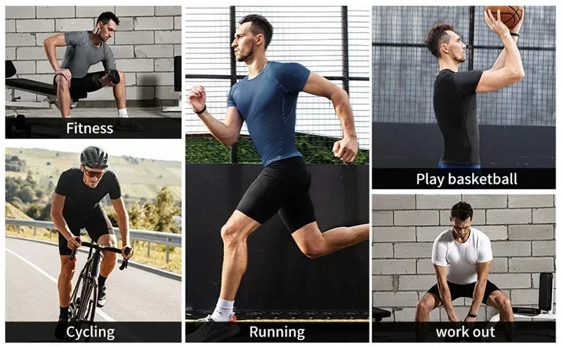 Summer bottom wear running shorts, men's fitness gym training 2-in-1 sports shorts, quick-drying exercise jogging double-layer s
