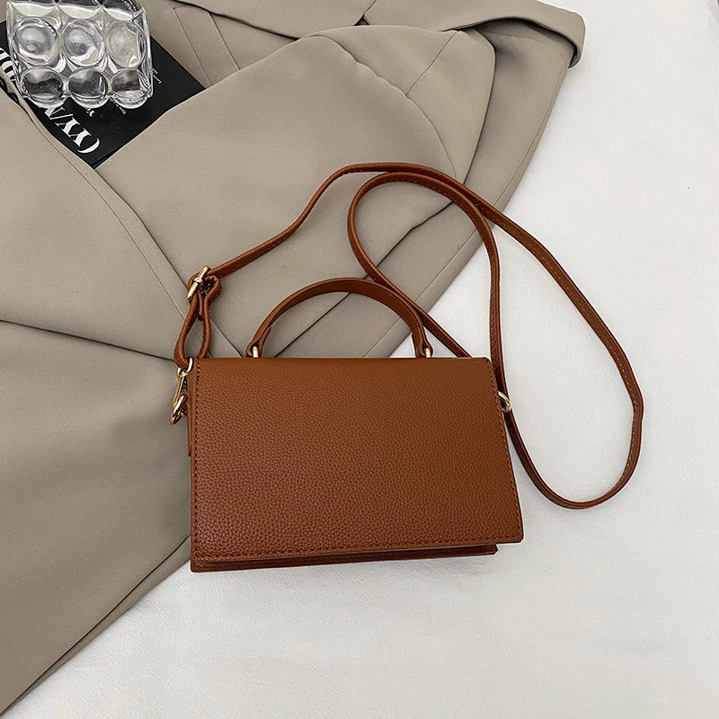 Black Handbags Classic Bags Designer Crossbody Bag Pu Leather Small Messenger Bag Women's Shoulder Bag Bolsa Feminina Flap Purse