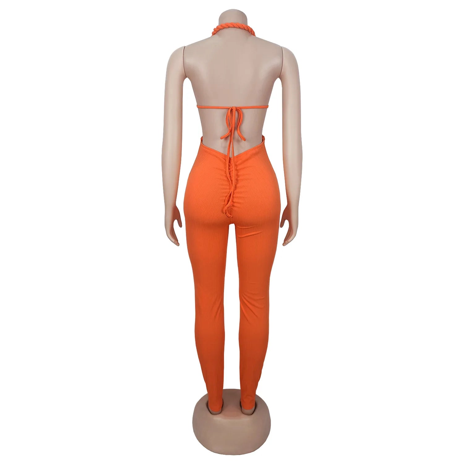 Sexy Bodysuit women's jumpsuits and rompers Rompers Woman Clothes1 Piece Set Playsuit Hang neck backless Female Clothing HXY309