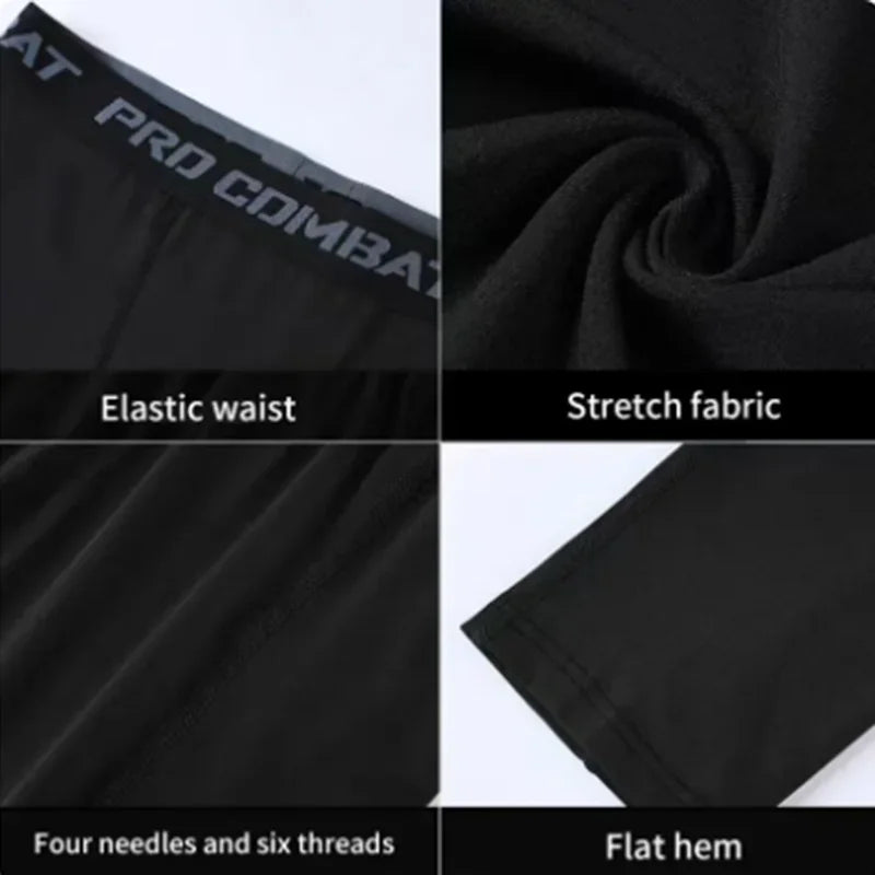EVERLAST Men's T-shirt + Shorts 2pcs Set Leisure Breath Short Sleeve Sport Jogging Gym Brand Print Clothing
