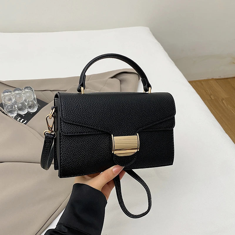 Black Handbags Classic Bags Designer Crossbody Bag Pu Leather Small Messenger Bag Women's Shoulder Bag Bolsa Feminina Flap Purse