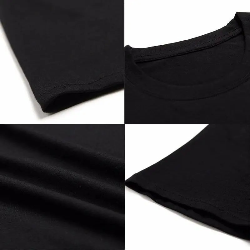 2026 Fashion Trend High-End Luxury  Small Emblem Graphic Tee, Black Cotton Crewneck for Men & Women Outdoor Streetwear