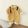 Baby Clothes Newborn Rompers  Autumn Infant Boys Casual Double Layer Jumpsuit Toddler Girls Cartoon Bear Corduroy Romper