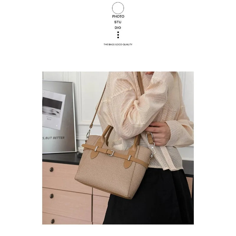 Daily commuting handbag, women's new fashionable retro high-end sensory communication bag, single shoulder crossbody bag