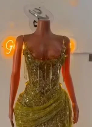 New Red Prom Dresses 2026 Luxury Black Girls Strapless Beaded Tassel Mini Birthday Cocktail Party Gowns Homecoming Customized