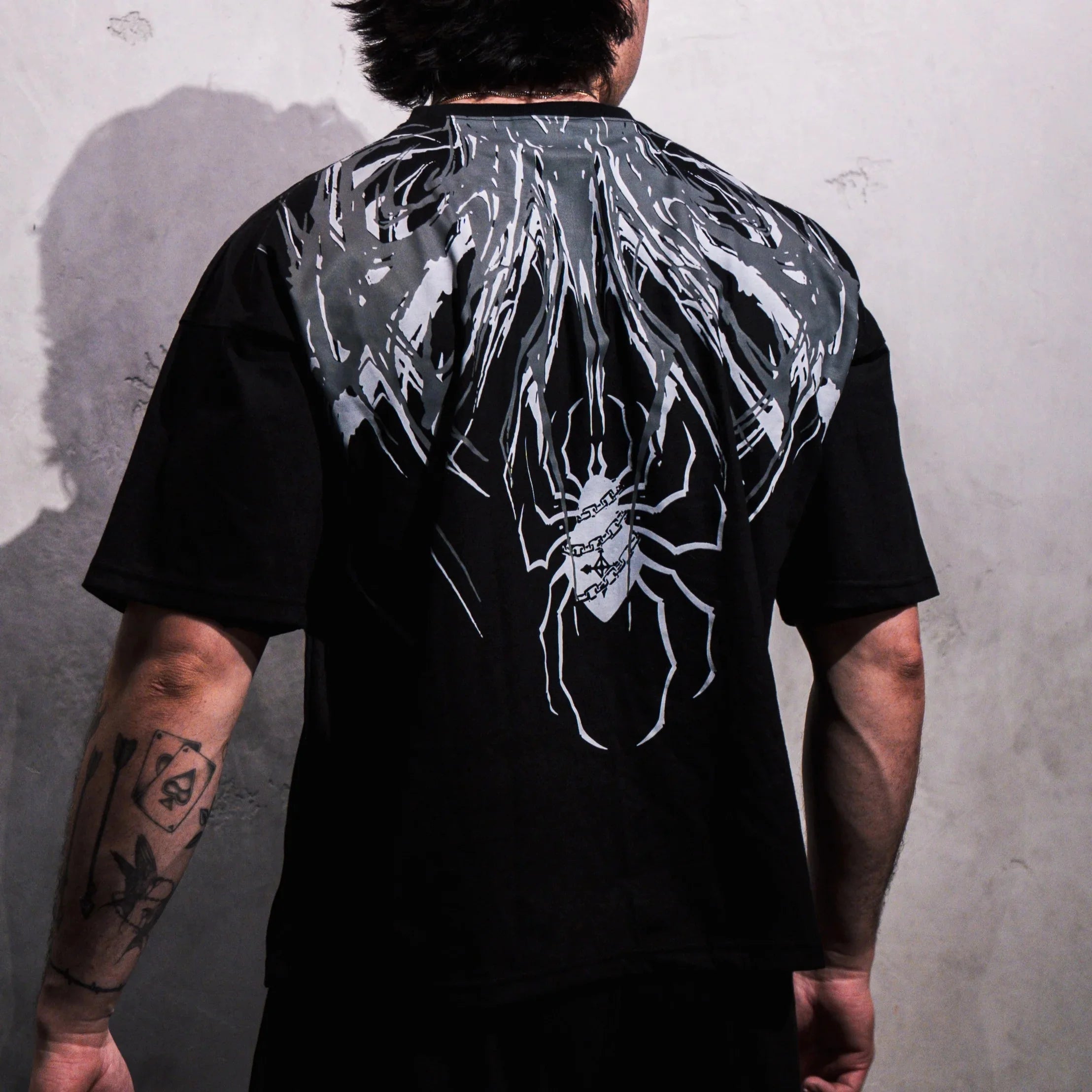 Unisex T shirt Men Women Dark Oversized Cotton Tee Skull Print Workout Gym Top Streetwear Fitness Clothing Alternative Fashion