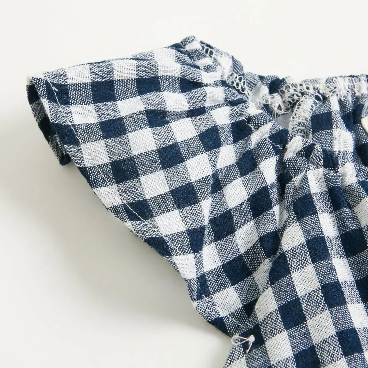Newborn Fashion Clothes Plaid Baby Girl Summer Bodysuit Cute Infants Girls Clothing