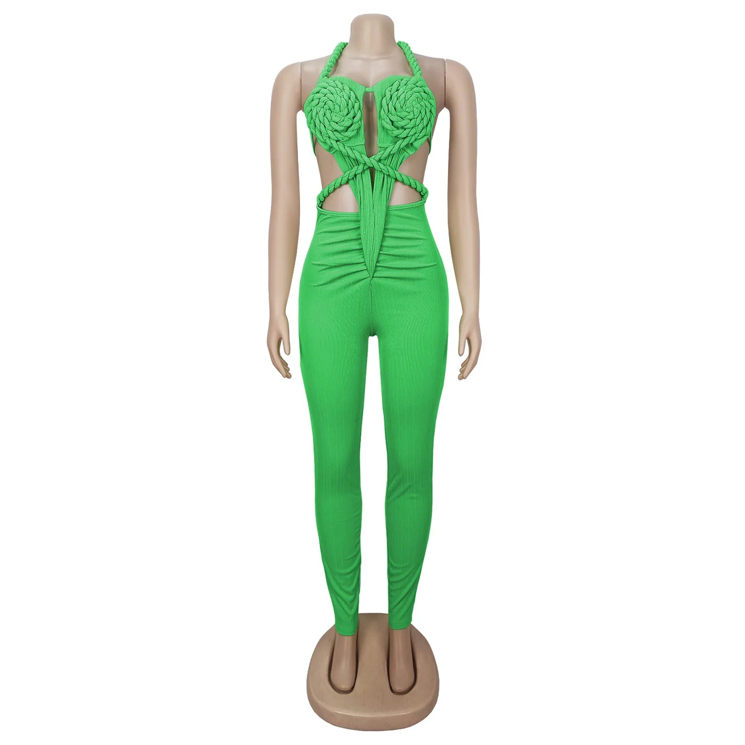 Sexy Bodysuit women's jumpsuits and rompers Rompers Woman Clothes1 Piece Set Playsuit Hang neck backless Female Clothing HXY309