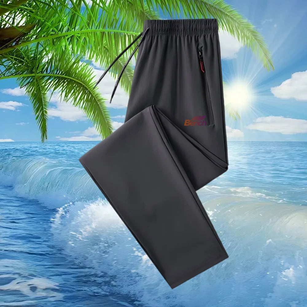 Men's Summer Trendy Casual Print Quick-Dry Long Pants Breathable Comfortable Lightweight Fashionable Men's Summer Trousers