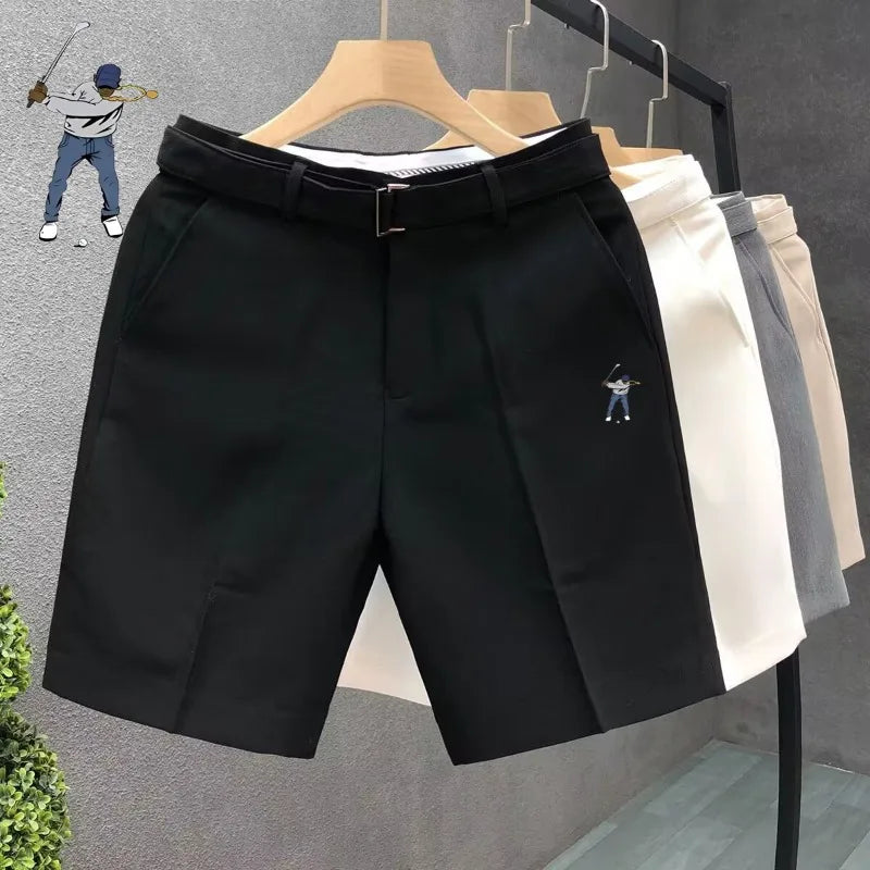 Summer Men's Golf Sportswear - Casual Elastic Golf Midrises - Fashionable Men's Golf Shorts - Brand Men's Golf Clothing