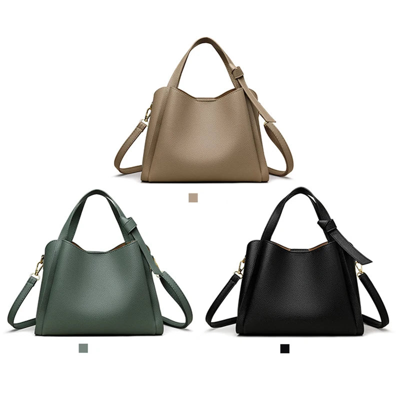 Women's Handbags Retro Fashion Simple New Texture Large Capacity Shoulder Bag Portable Messenger Bucket Bag