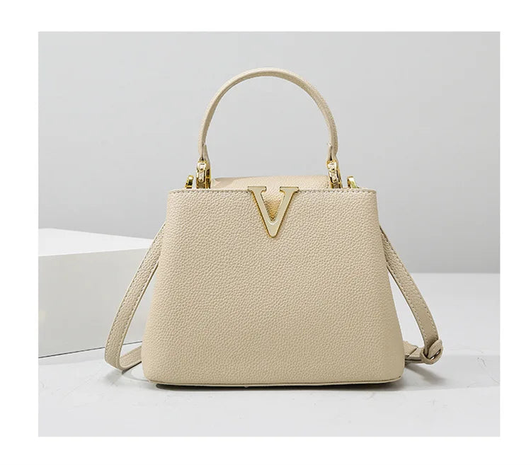 Women's handbag, new fashion versatile bucket bag, high-end bag, large-capacity commuter crossbody bag for women