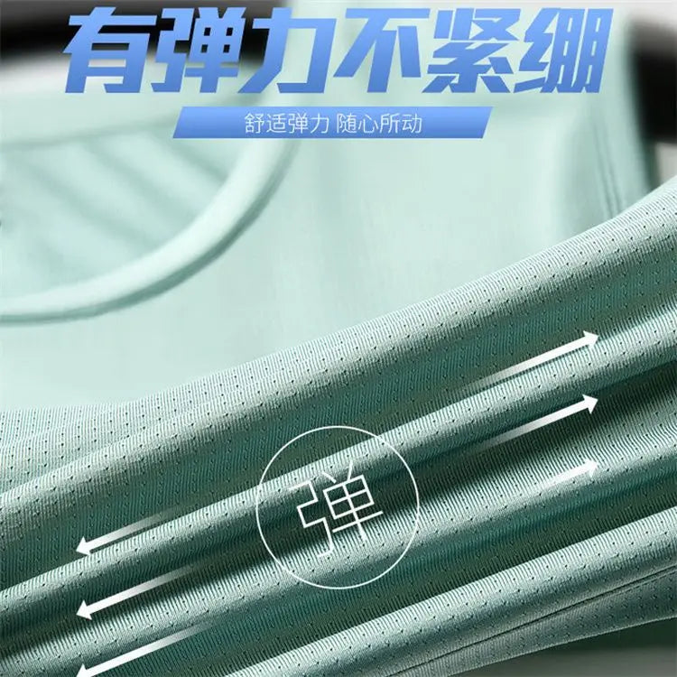 2026 Summer Vest New Style Loose Casual Sleeveless Vest Breathable Quick-drying Sports Short-sleeved Men