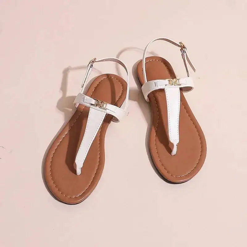 2026 Women's Shoes Fashion Daily Sandals Women Buckle Strap Flat With Outdoor Open Toe Female Shoe