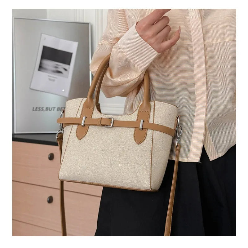 Daily commuting handbag, women's new fashionable retro high-end sensory communication bag, single shoulder crossbody bag